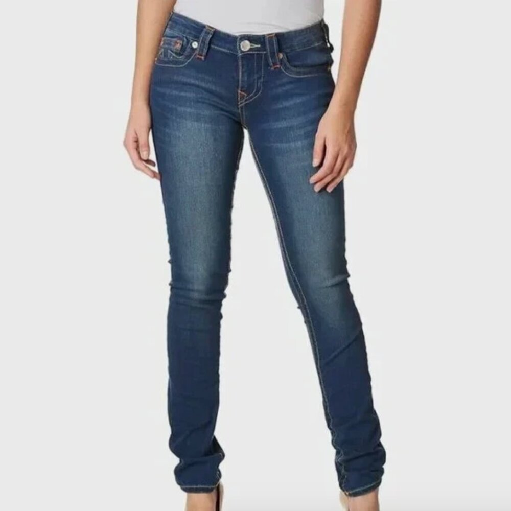 True Religion Stella Skinny Low Rise Jean - Size 26 - Y2K Style